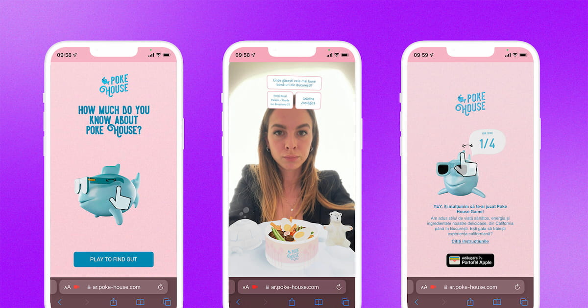 A showcase of the Poke House AR experience created with the Aryel platform